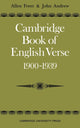 Book cover of: Cambridge Book of English Verse 1900–1939