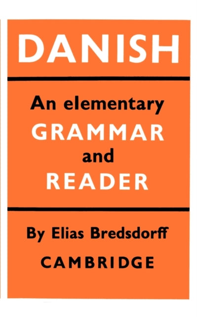 Book cover of: Danish. By: Elias Bredsdorff