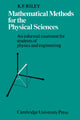 Book cover of: Mathematical Methods for the Physical Sciences