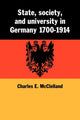 Book cover of: State, Society and University in Germany 1700–1914. By: Charles McClelland
