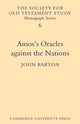 Book cover of: Amos's Oracles Against the Nations. By: Barton, John