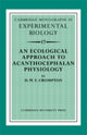 Book cover of: Ecological Approach to Acanthocephalan Physiology. By: D. W. T. Crompton