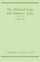 Book cover of: Medieval Latin and Romance Lyric to A.D. 1300. By: F. Brittain