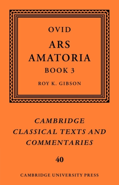 Book cover of: Ovid: Ars Amatoria, Book III. By: Ovid