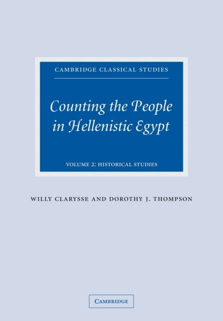 Book cover of: Counting the People in Hellenistic Egypt. By: Willy Clarysse