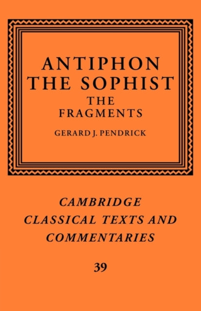 Book cover of: Antiphon the Sophist. By: Antiphon