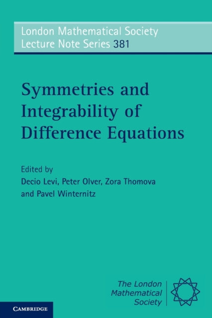 Book cover of: Symmetries and Integrability of Difference Equations. By: D. Levi
