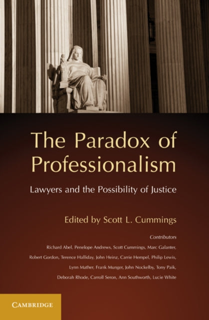 Book cover of: Paradox of Professionalism. By: Scott L. Cummings