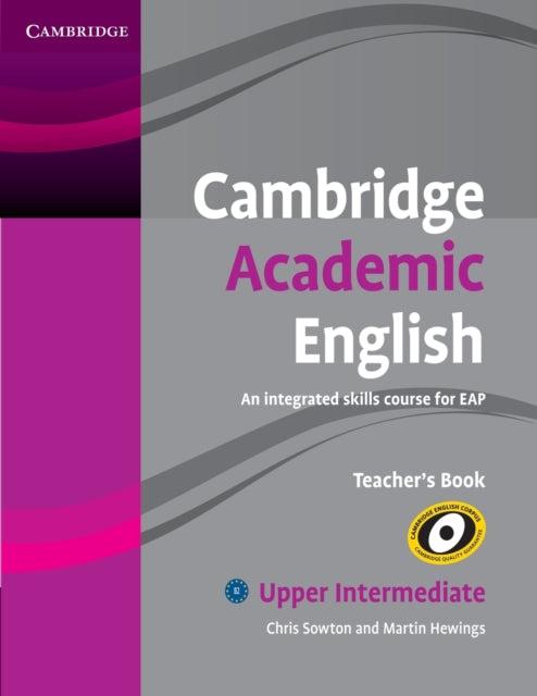 Book cover of: Cambridge Academic English B2 Upper Intermediate Teacher's Book