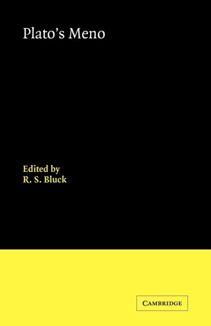 Book cover of: Plato's Meno. By: Πλάτων