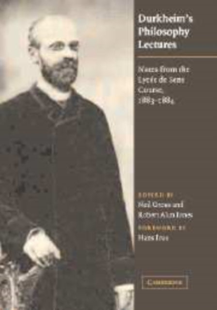 Book cover of: Durkheim's Philosophy Lectures. By: Émile Durkheim