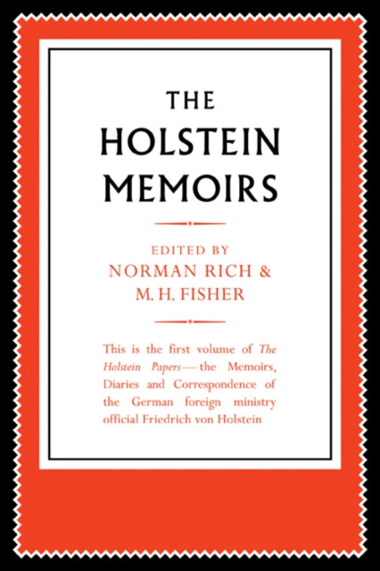 Book cover of: Holstein Papers. By: Friedrich von Holstein
