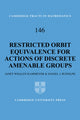 Book cover of: Restricted Orbit Equivalence for Actions of Discrete Amenable Groups. By: Janet Whalen Kammeyer