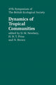 Book cover of: Dynamics of Tropical Communities. By: D. M. Newbery