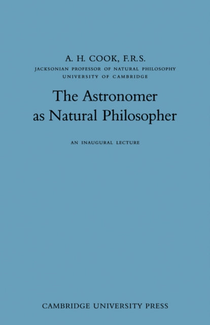 Book cover of: Astronomer as Natural Philosopher