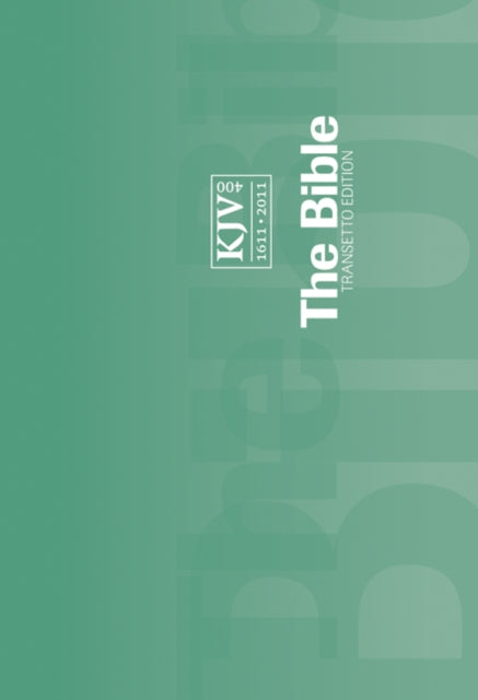 Book cover of: KJV Transetto Text Bible, Green Green