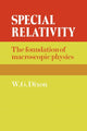 Book cover of: Special Relativity. By: W. G. Dixon