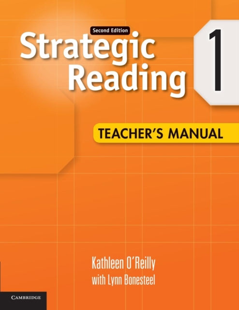 Book cover of: Strategic Reading Level 1 Teacher's Manual. By: Kathleen O'Reilly
