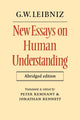 Book cover of: New Essays on Human Understanding Abridged edition