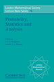 Book cover of: Probability, Statistics and Analysis