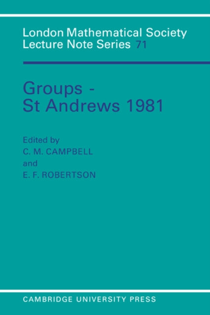Book cover of: Groups - St Andrews 1981