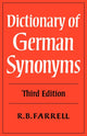 Book cover of: Dictionary of German Synonyms