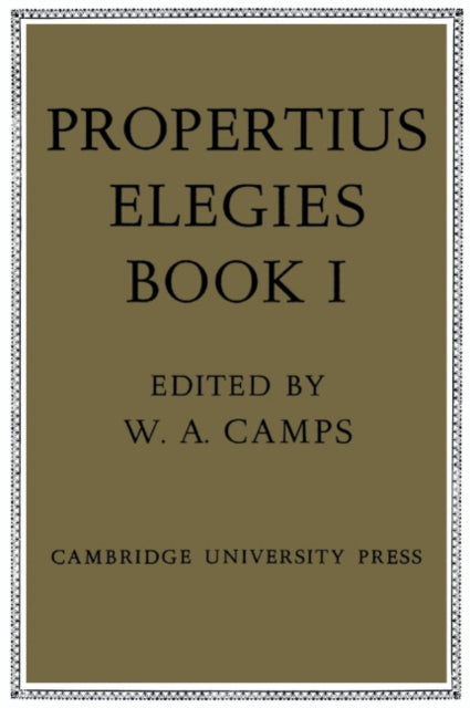 Book cover of: Propertius: Elegies. By: Sextus Propertius
