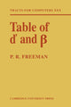 Book cover of: Table of d' and ß. By: P. R. Freeman