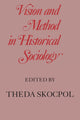 Book cover of: Vision and Method in Historical Sociology