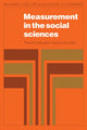 Book cover of: Measurement in the Social Sciences