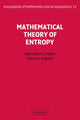 Book cover of: Mathematical Theory of Entropy