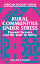 Book cover of: Rural Communities under Stress. By: Jonathan Barker