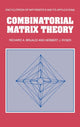 Book cover of: Combinatorial Matrix Theory