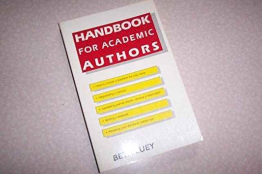 Book cover of: Handbook for Academic Authors