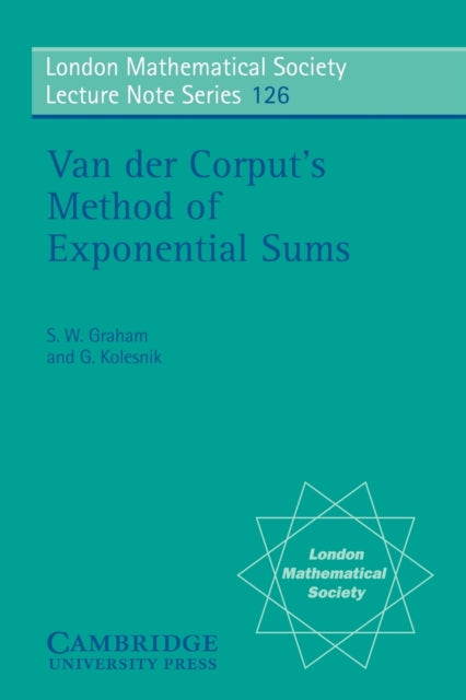Book cover of: Van der Corput's Method of Exponential Sums