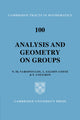 Book cover of: Analysis and Geometry on Groups