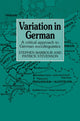 Book cover of: Variation in German