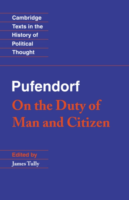 Book cover of: Pufendorf: On the Duty of Man and Citizen according to Natural Law