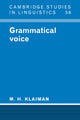 Book cover of: Grammatical Voice