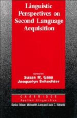 Linguistic Perspectives on Second Language Acquisition