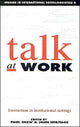 Book cover of: Talk at Work