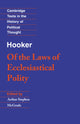 Book cover of: Hooker: Of the Laws of Ecclesiastical Polity