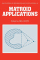 Book cover of: Matroid Applications