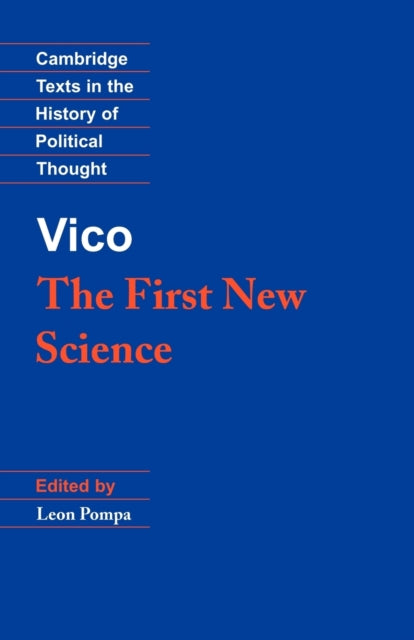 Book cover of: Vico: The First New Science. By: Gianbattista Vico