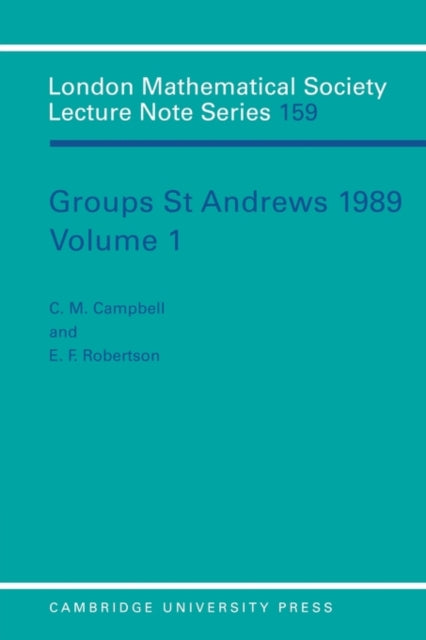Book cover of: Groups St Andrews 1989: Volume 1