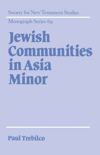 Book cover of: Jewish Communities in Asia Minor