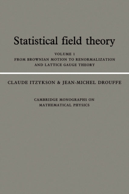 Statistical Field Theory: Volume 1, From Brownian Motion to Renormalization and Lattice Gauge Theory