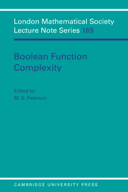Book cover of: Boolean Function Complexity