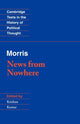 Book cover of: Morris: News from Nowhere. By: William Morris