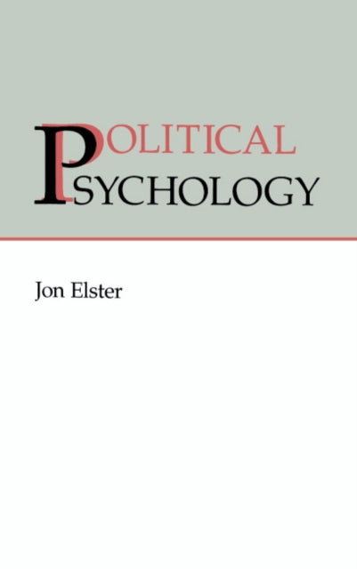Book cover of: Political Psychology